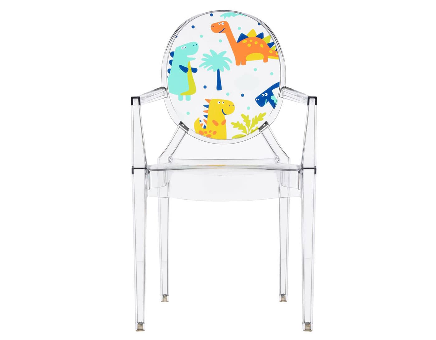 lou lou ghost child's chair / dinosaur - transparent crystal