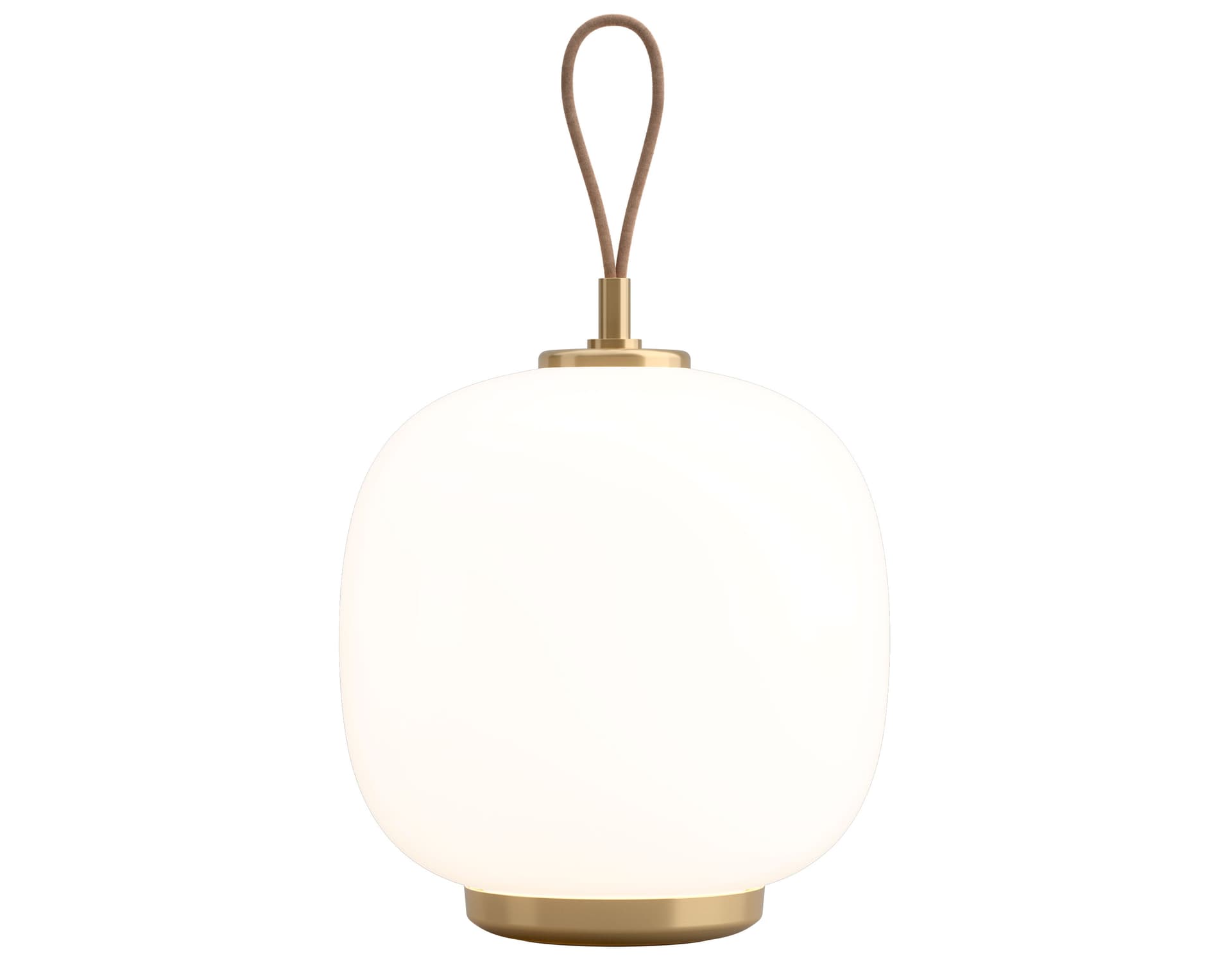 VL45 Radiohus Portable / white opal / brass