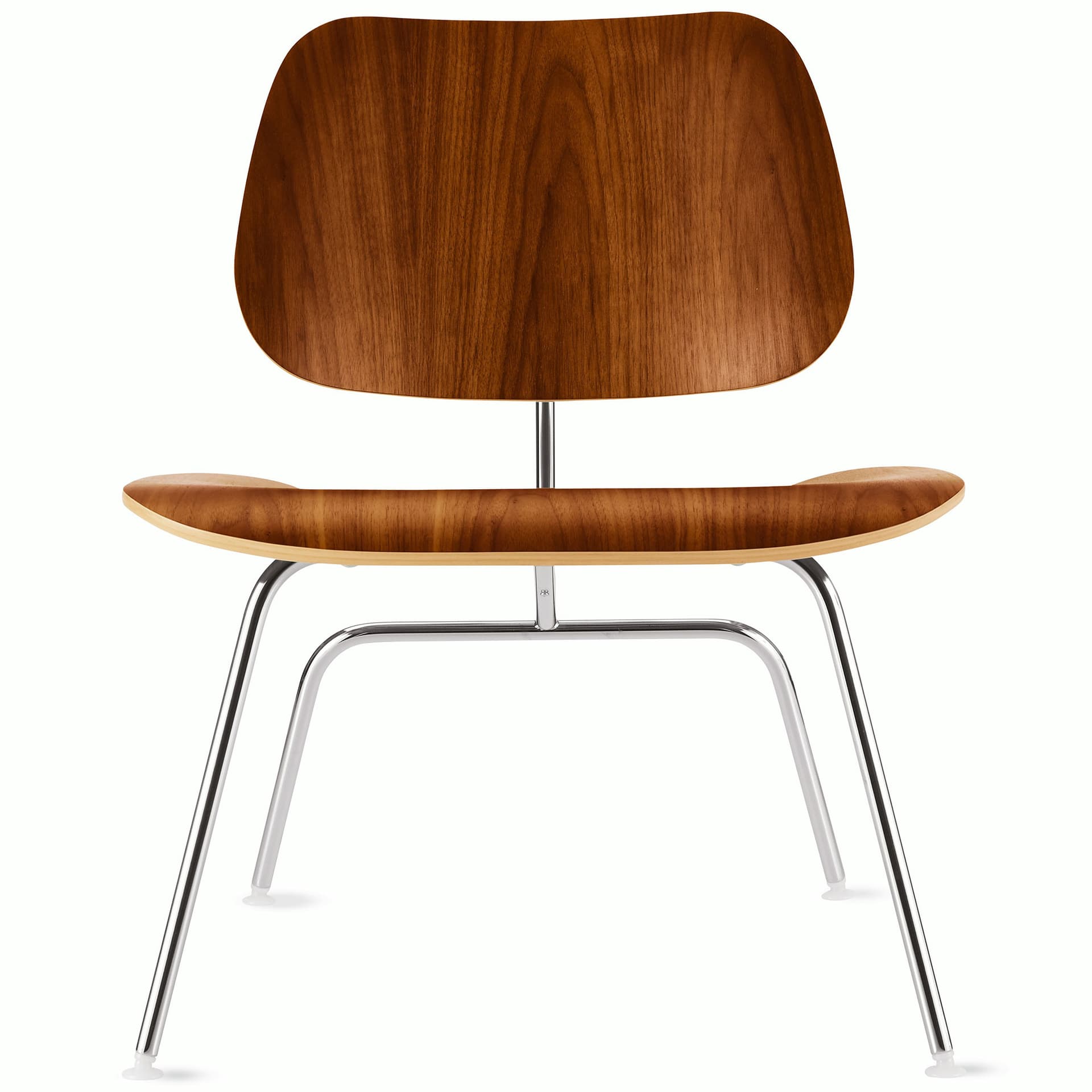 eames molded plywood lounge chair lcm / chrome base / santos palisander veneer