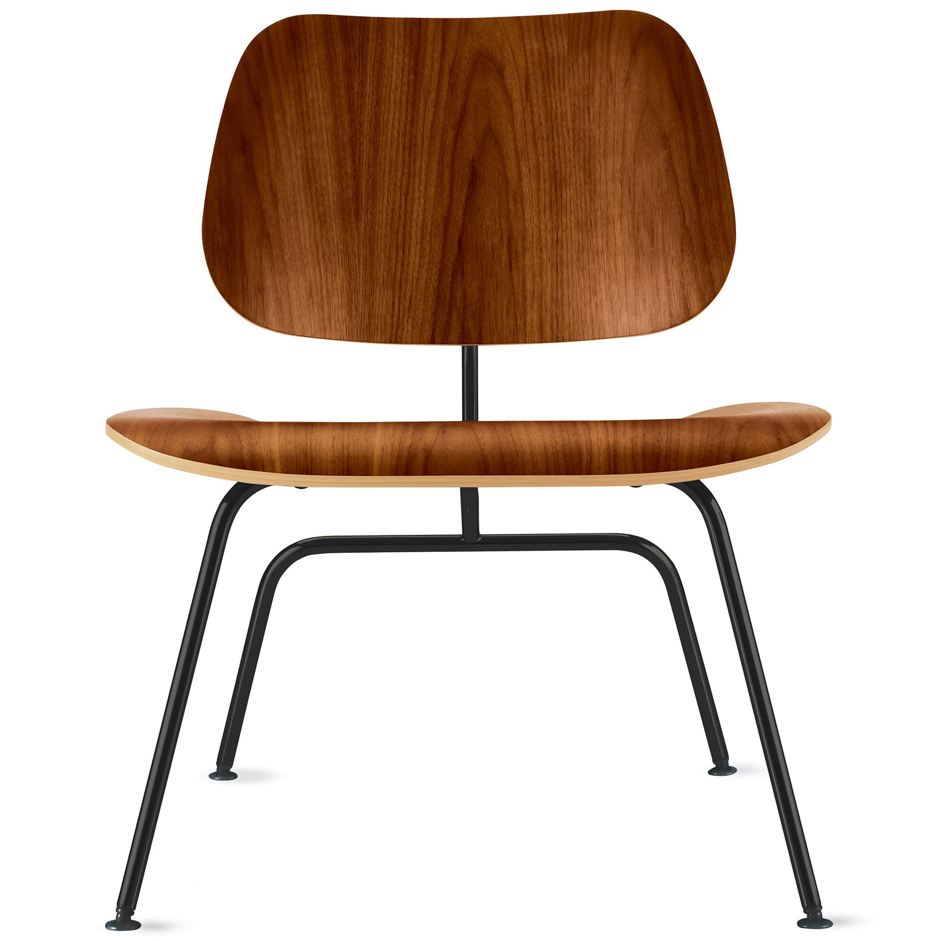 eames molded plywood lounge chair lcm / black legs / santos palisander veneer