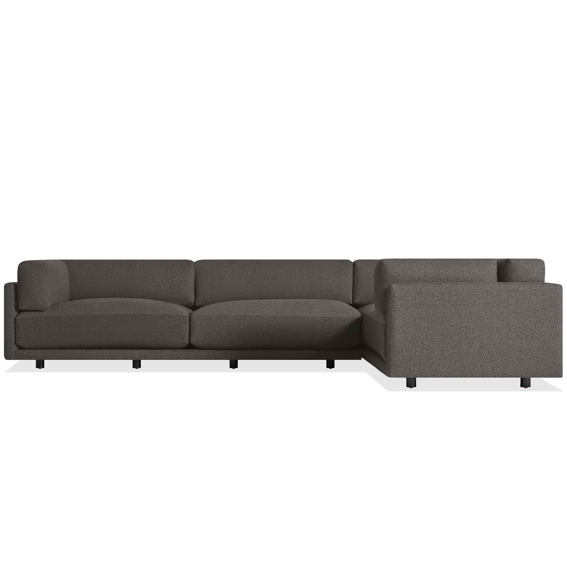 sunday l sectional sofa / when facing sofa shorter section on right / Kelso Charcoal