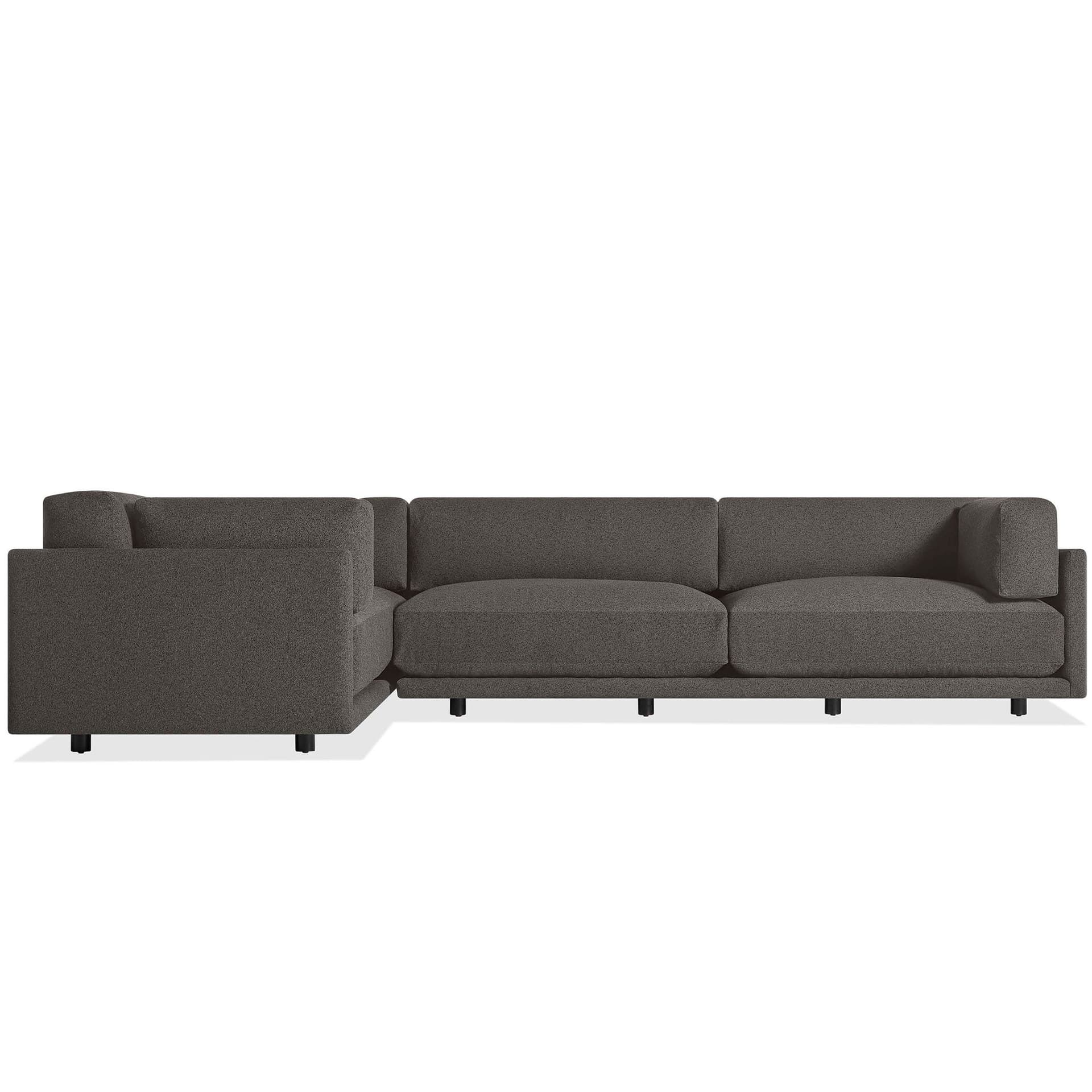 sunday l sectional sofa / when facing sofa shorter section on left / Kelso Charcoal