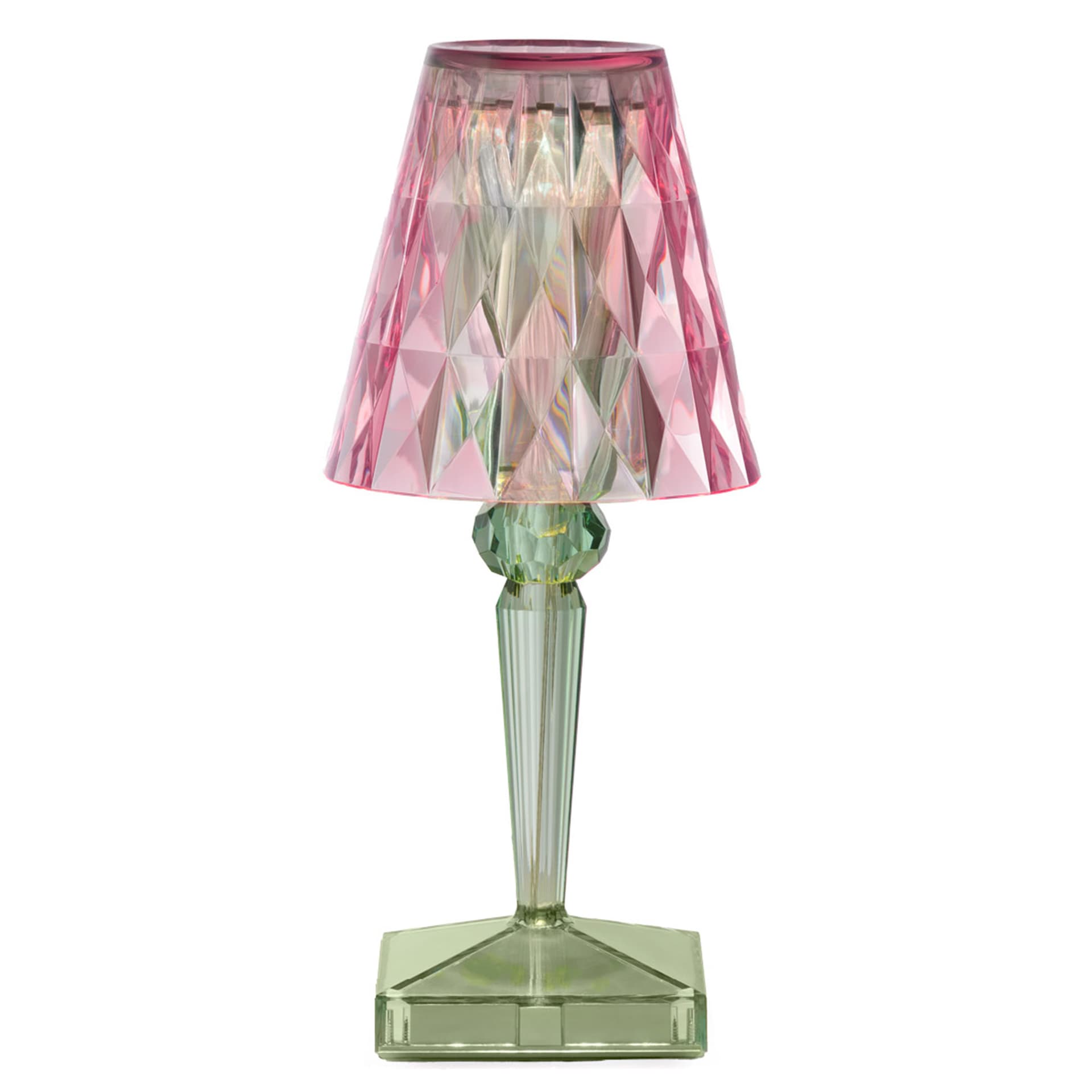 pastel pink / mint green