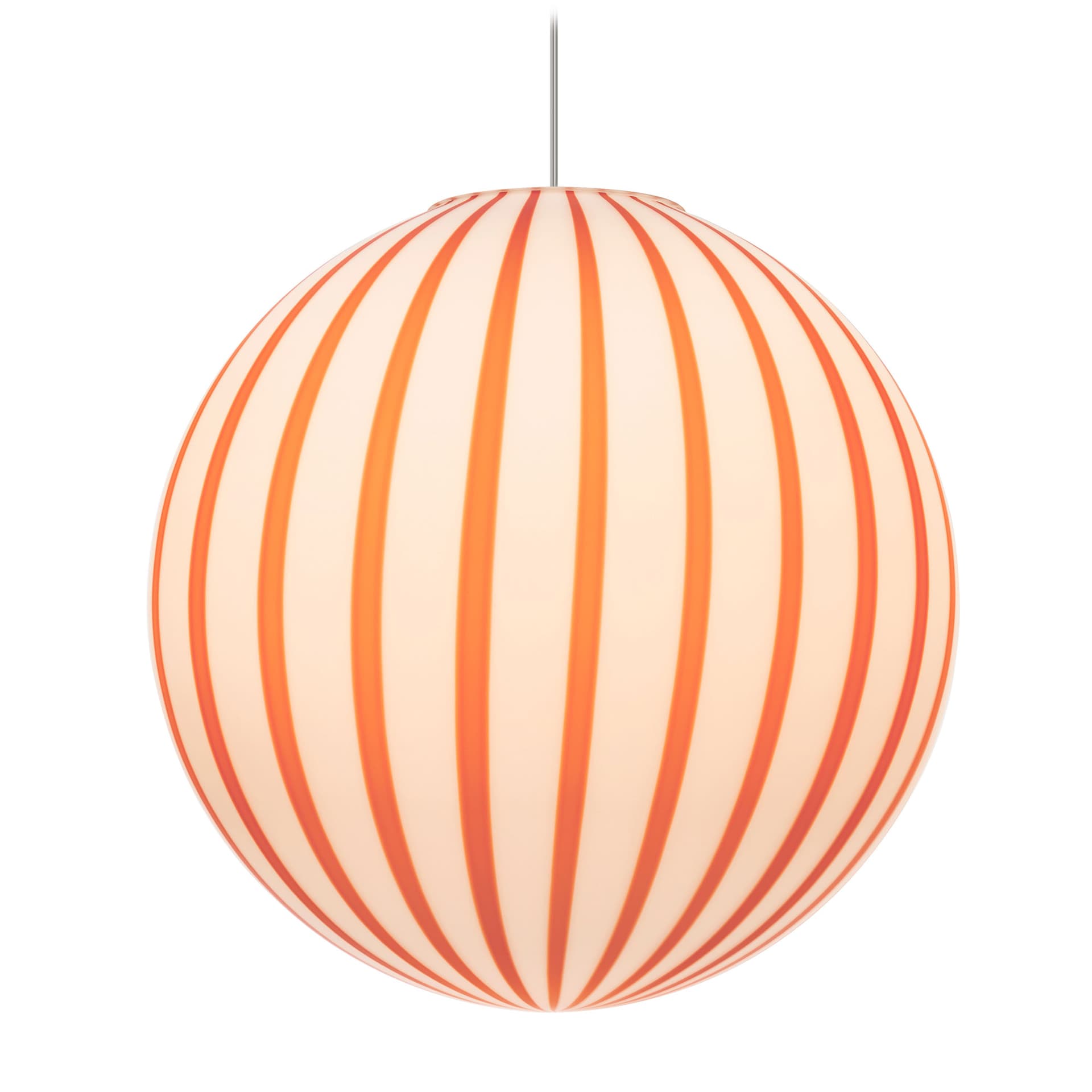 Filigrana Globe Pendant / red canes