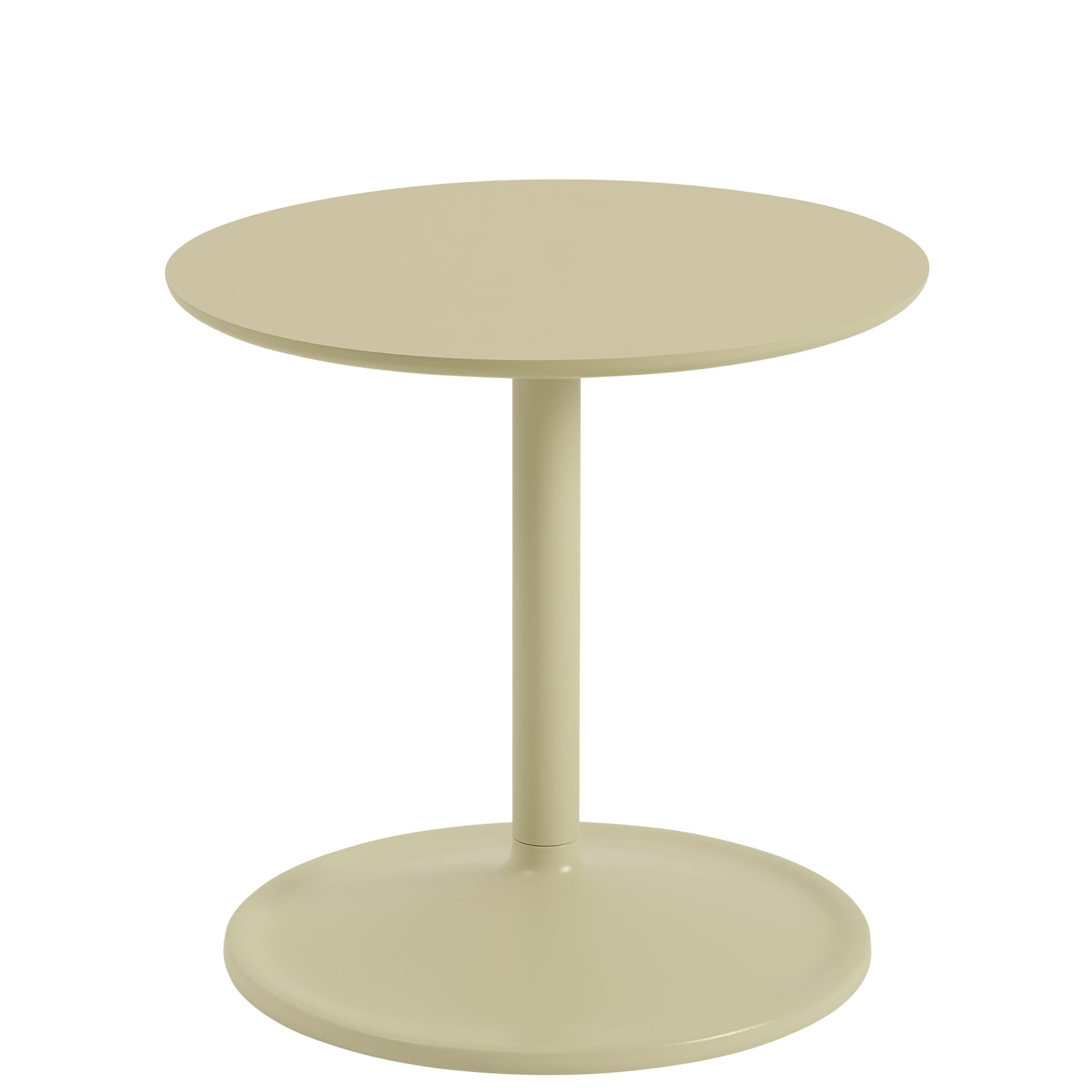 Soft Side Table / 16.1" diameter x 15.7" h - beige green laminate / beige green