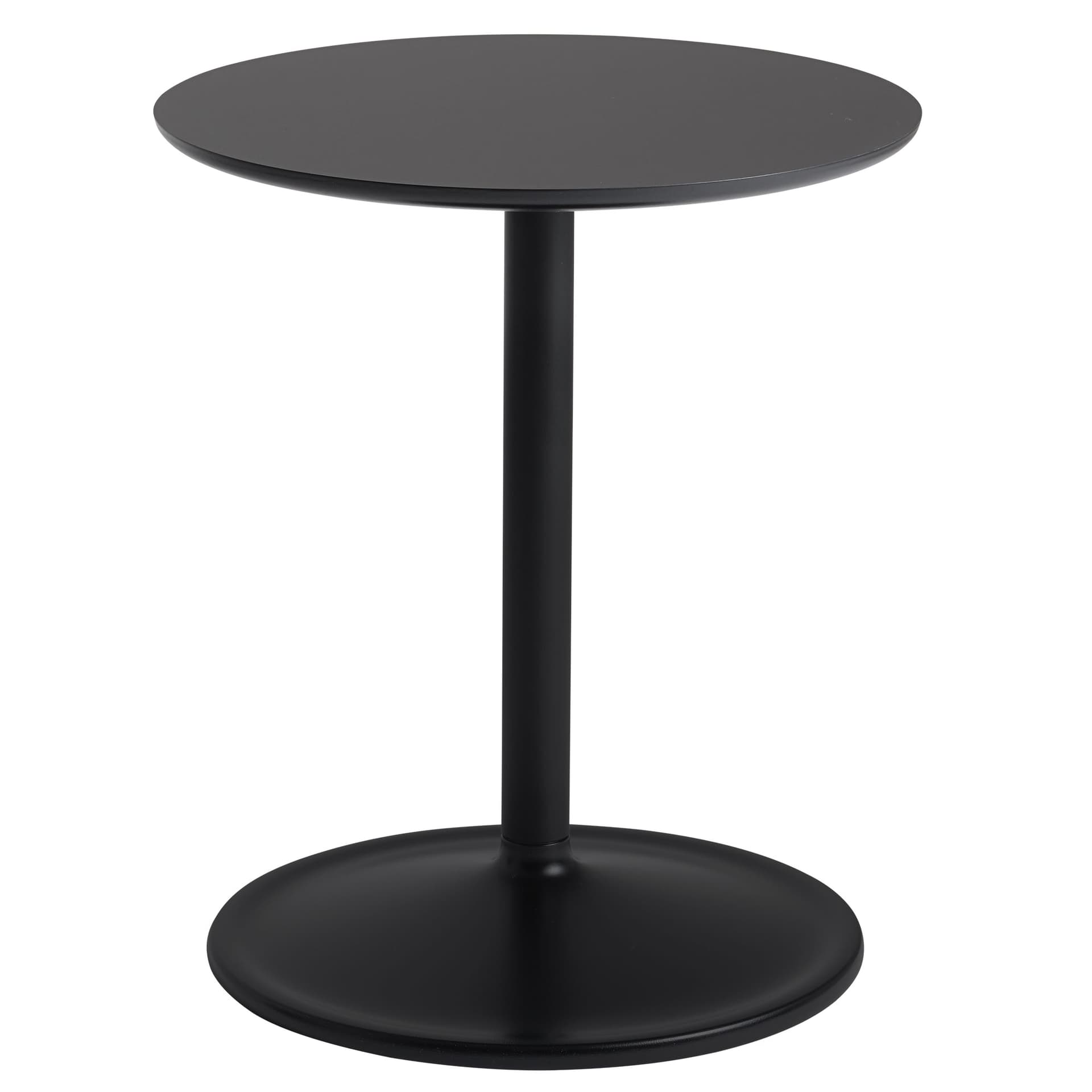 Soft Side Table / 16.1" diameter x 18.9" h - black nanolaminate / black