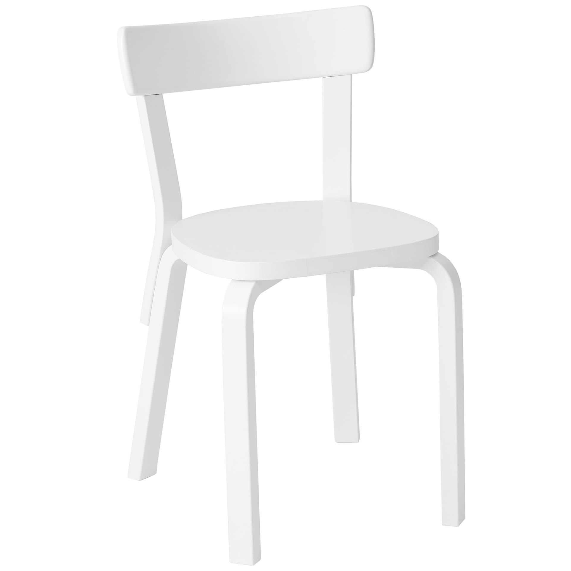 ships flat-packed (assembly required) / standard (no added glides) / non-upholstered seat / lacquered - white / white lacquer