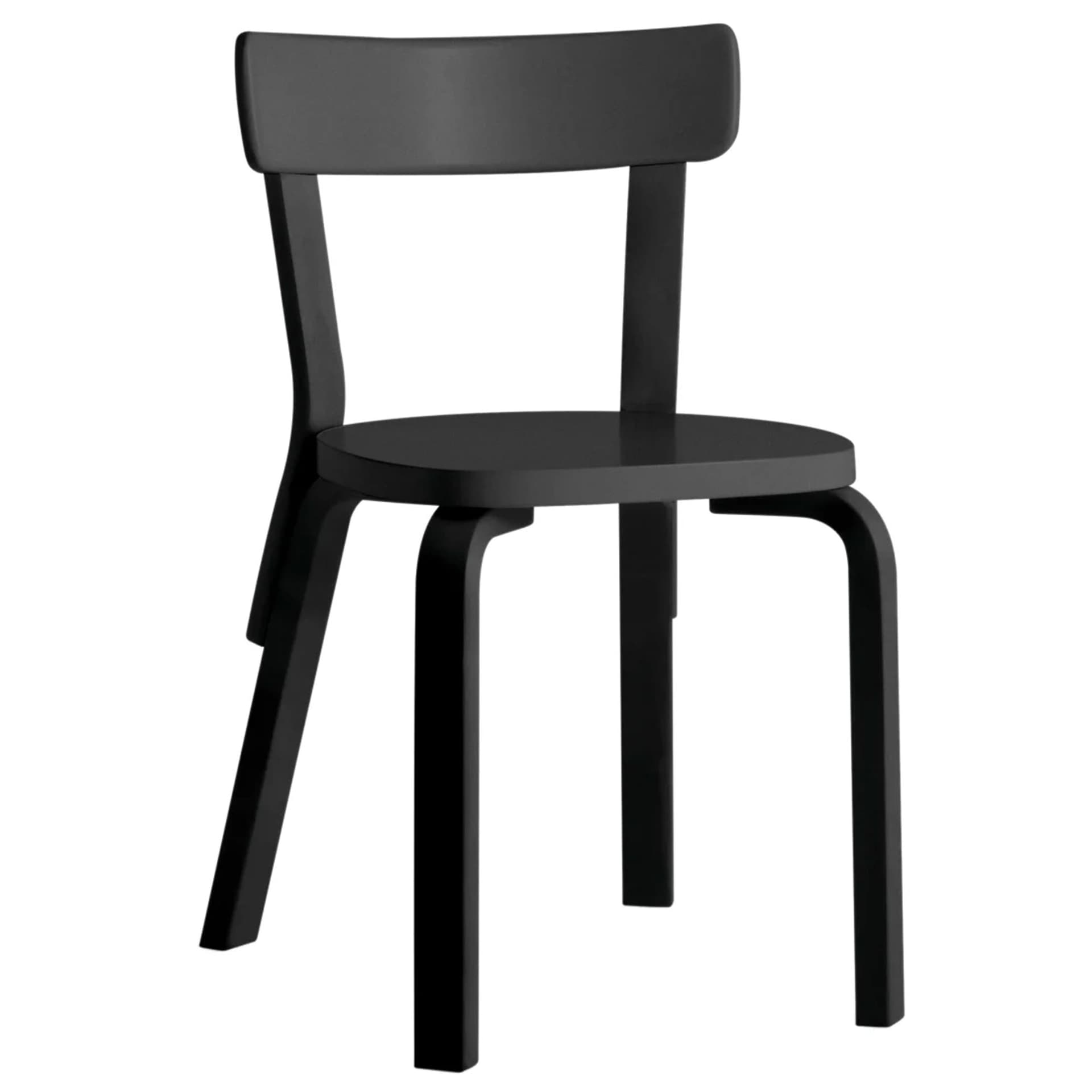 ships flat-packed (assembly required) / standard (no added glides) / non-upholstered seat / lacquered - black / black lacquer