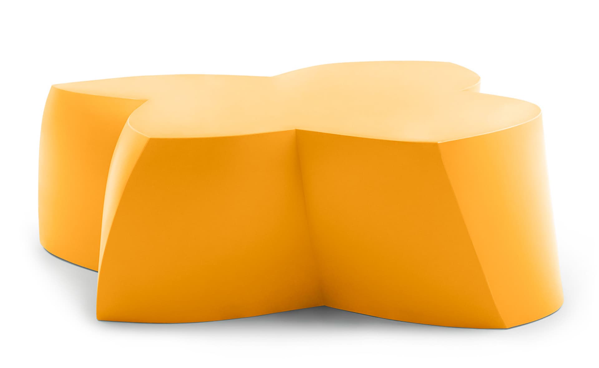 frank gehry furniture collection coffee table/sitting unit / yellow