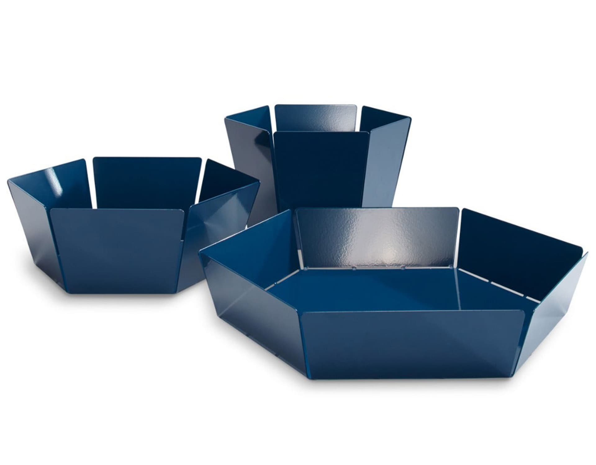 2d:3d bowls / one of each size / space blue