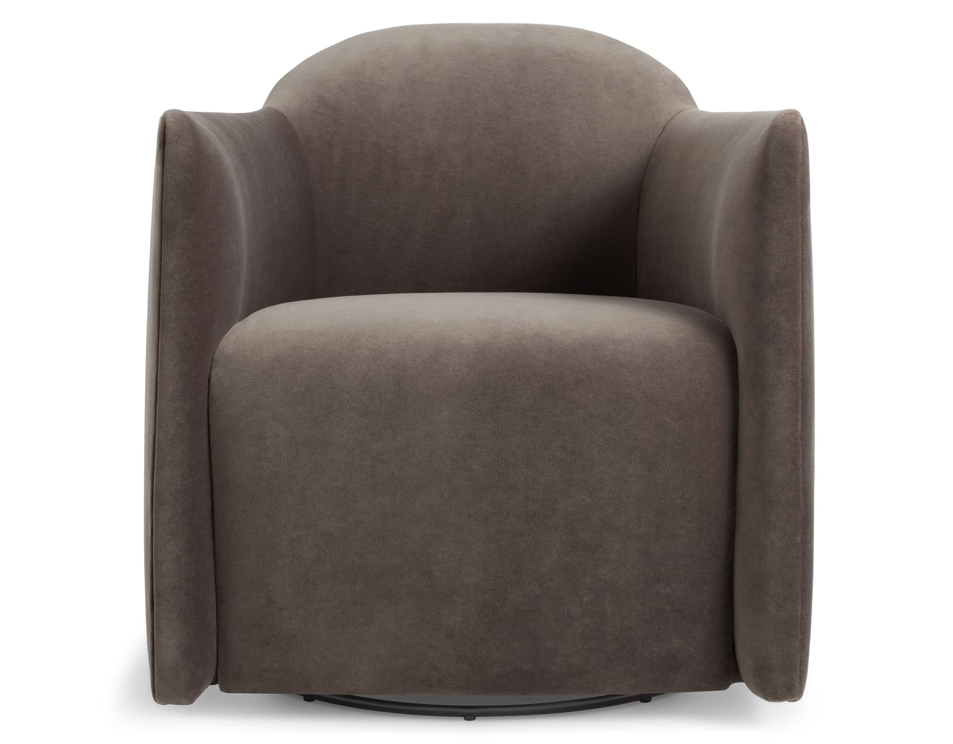 about face swivel lounge chair / storm velvet