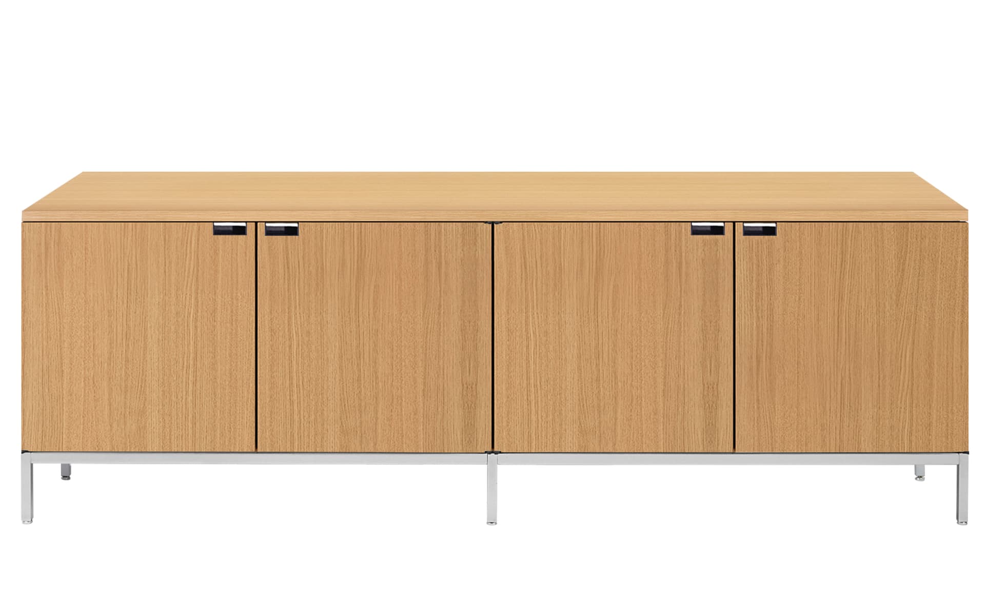 2544M / all cabinets / polished chrome base / natural oak body / natural oak top / no central locking system