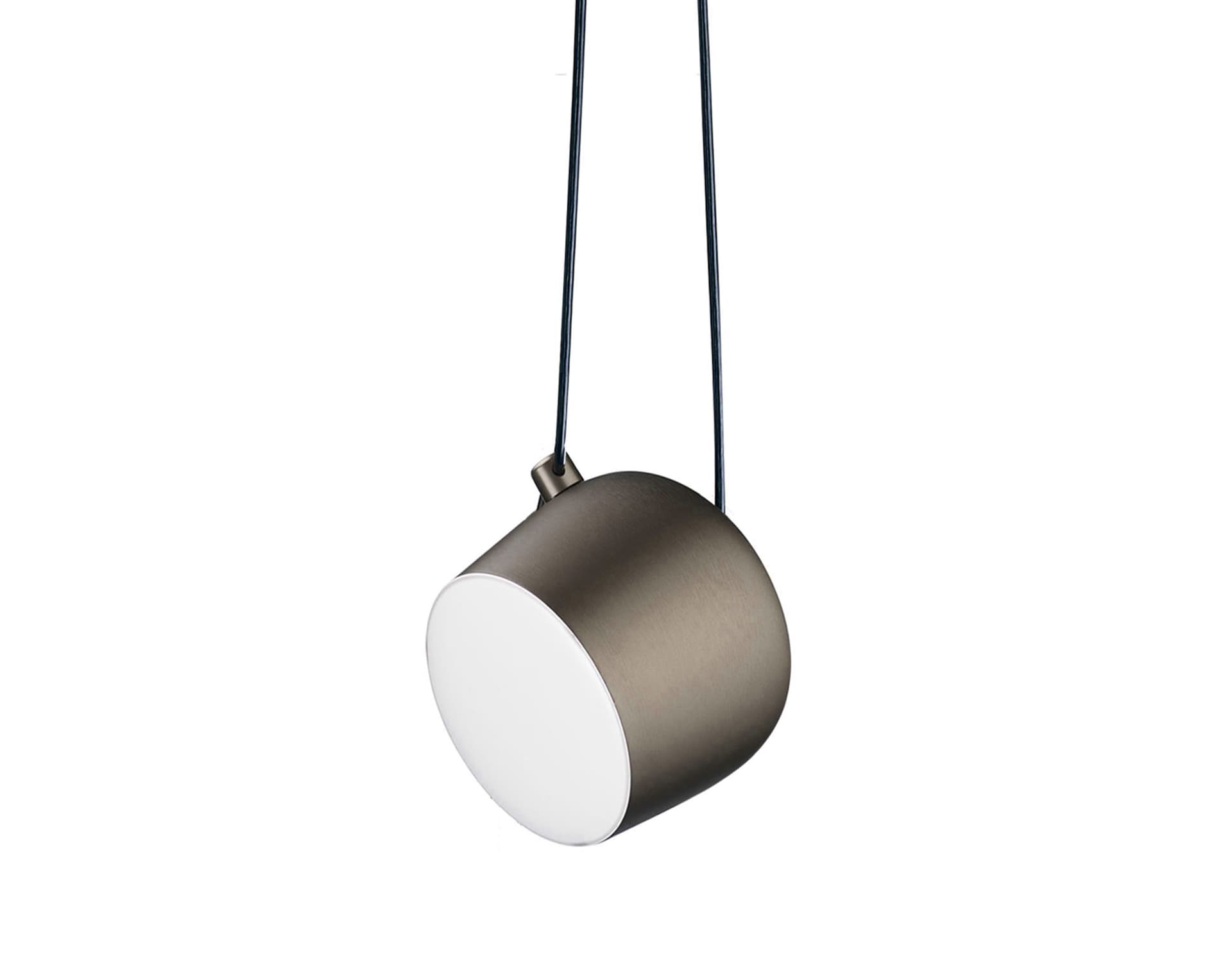 aim pendant lamp / large / bronze / add multi-pendant white canopy