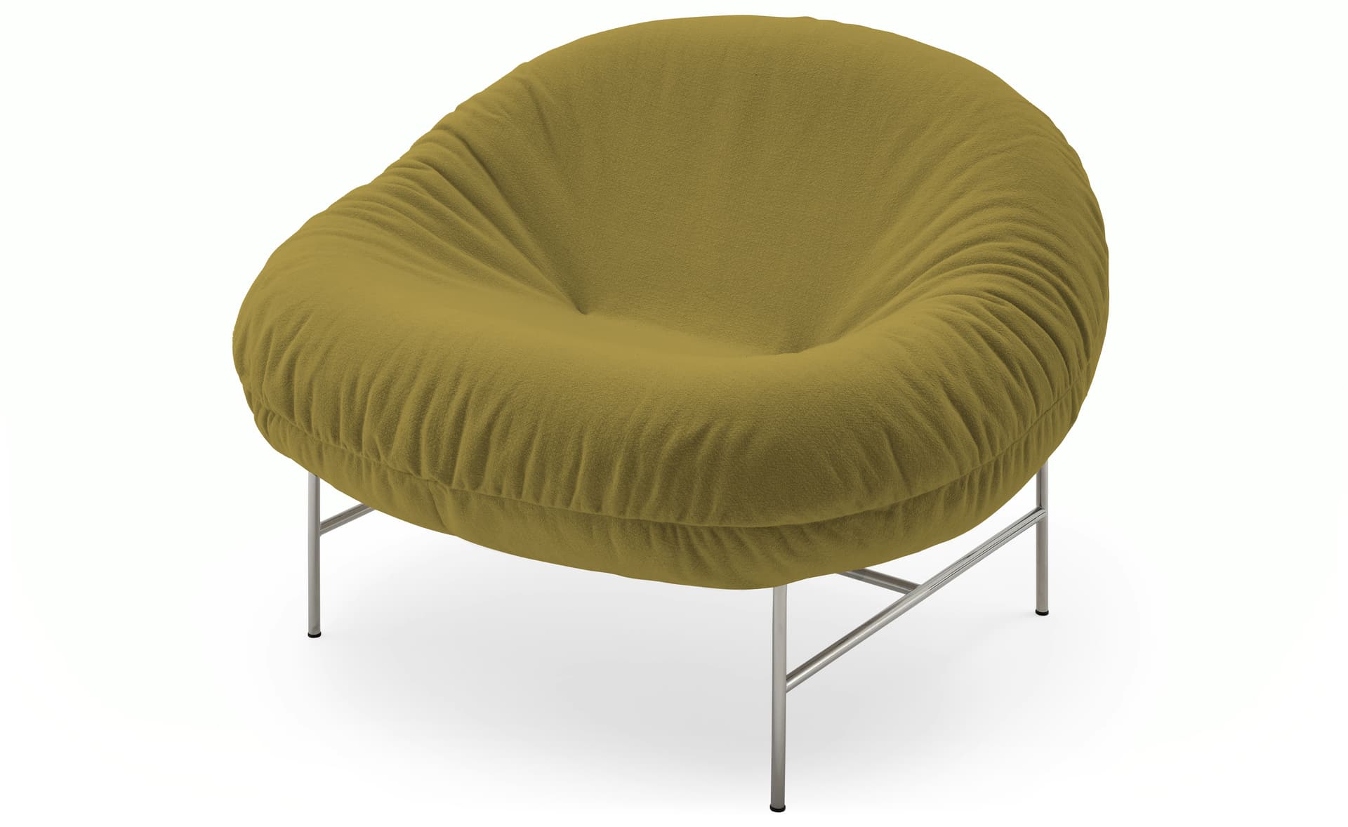 Perron Bun Lounge / chrome base / buzz, wildflower