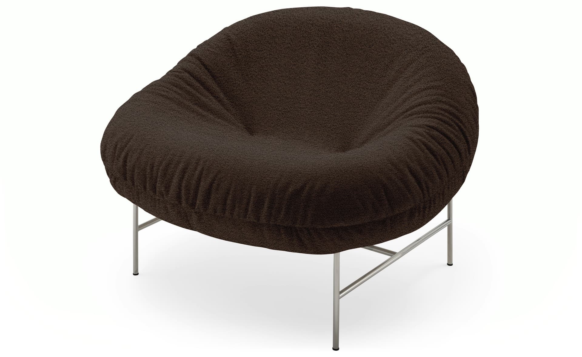 Perron Bun Lounge / chrome base / puff, sable