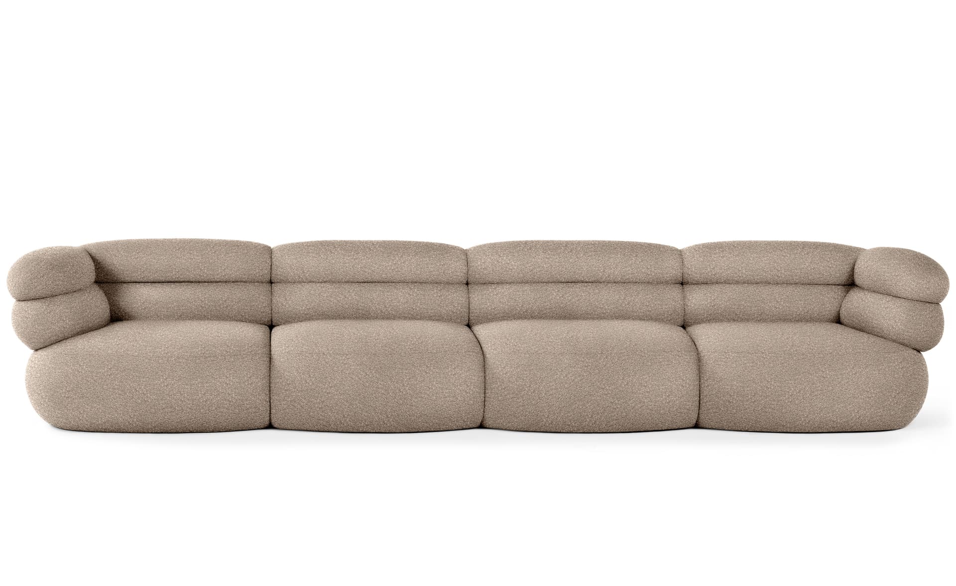 Biboni Sofa Four Seater / solid sublime - greige
