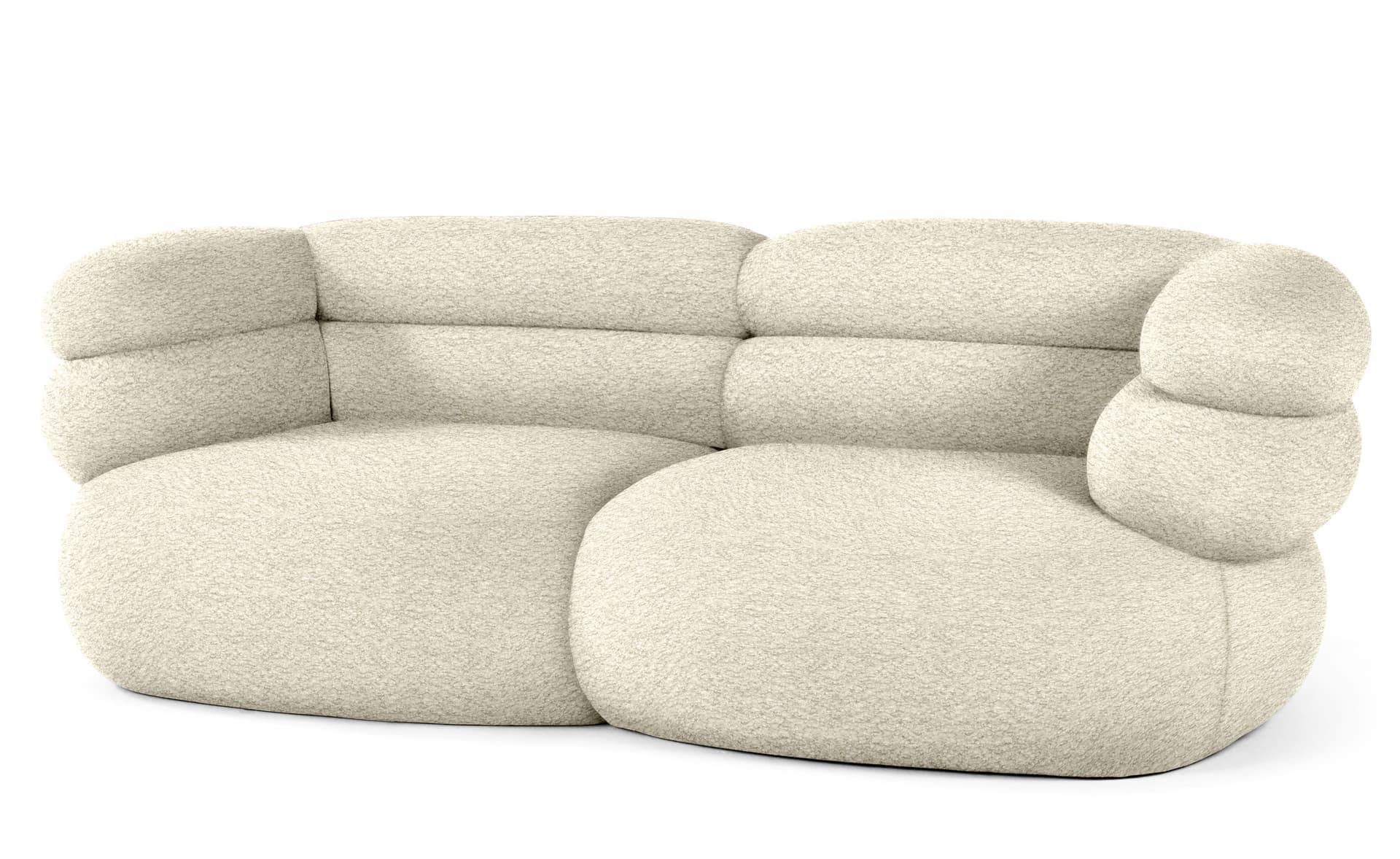 Biboni Sofa Two Seater / solid sublime - cream