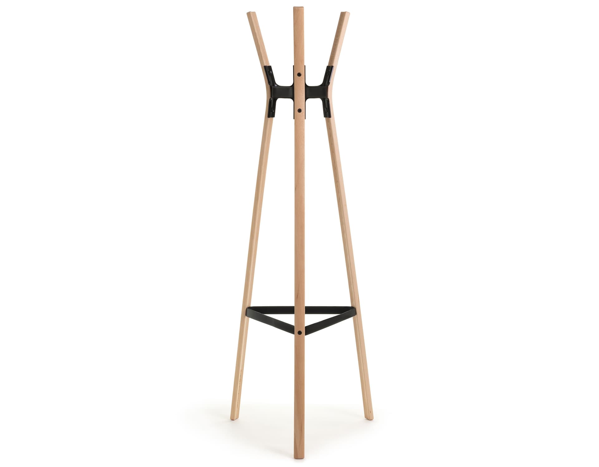 magis steelwood coat stand / natural beech frame - black joints