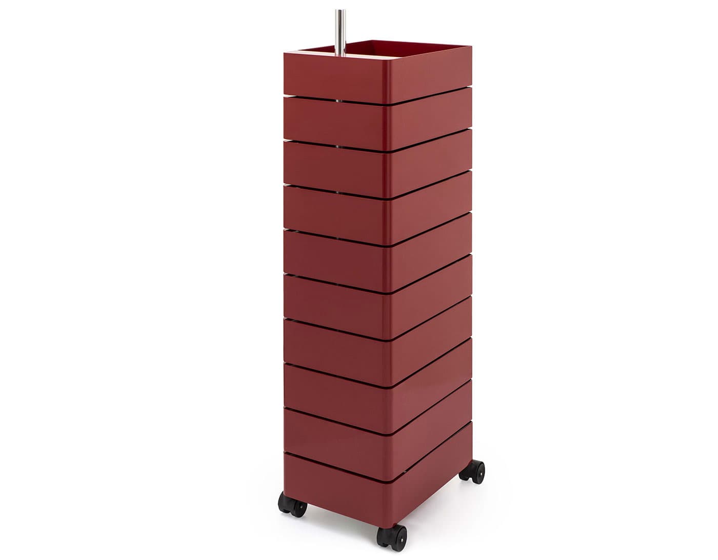 360° Container / 10 drawer unit - bordeaux