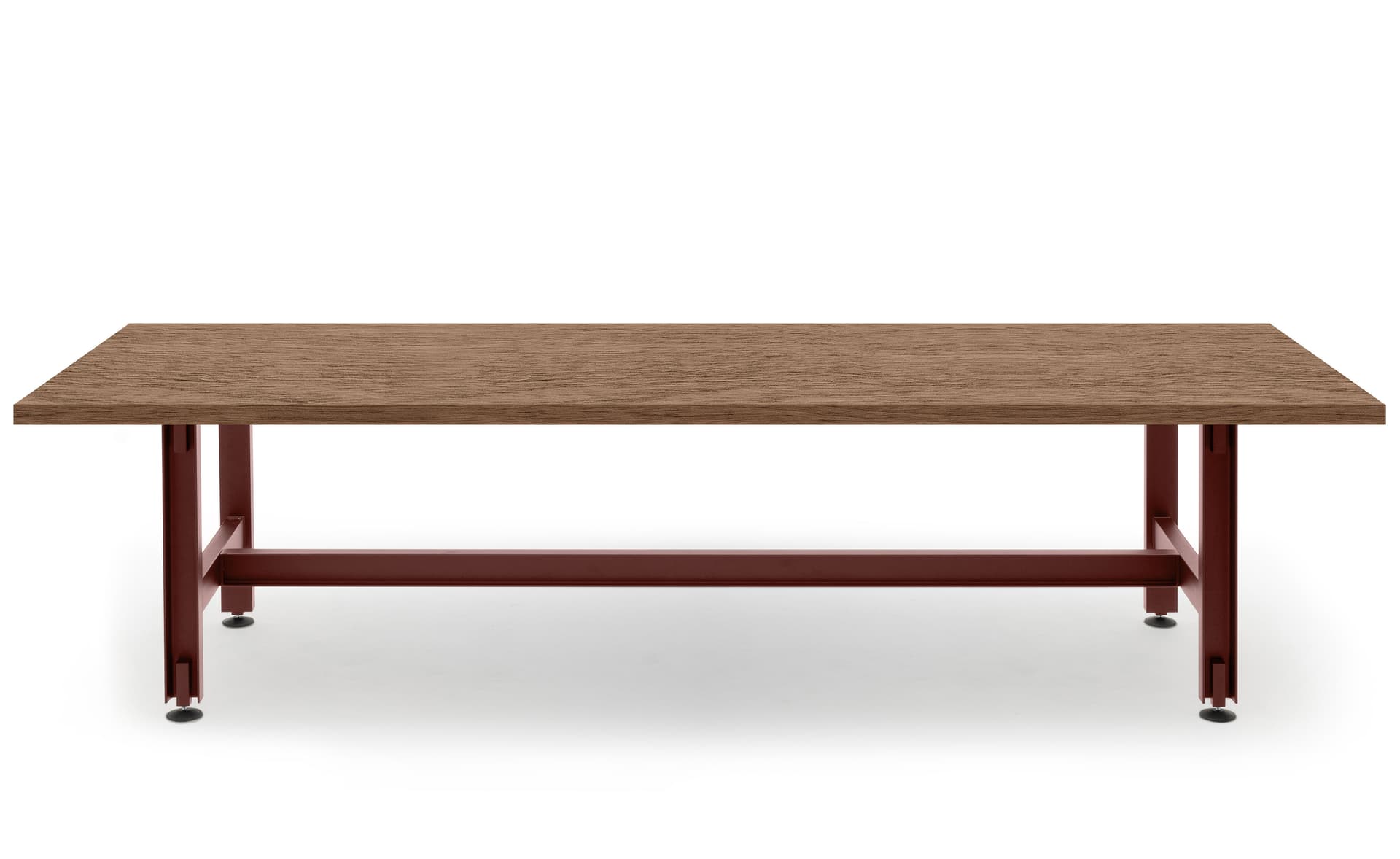 Beam Table / 118" length x 29.1" height - walnut veneer top / black base