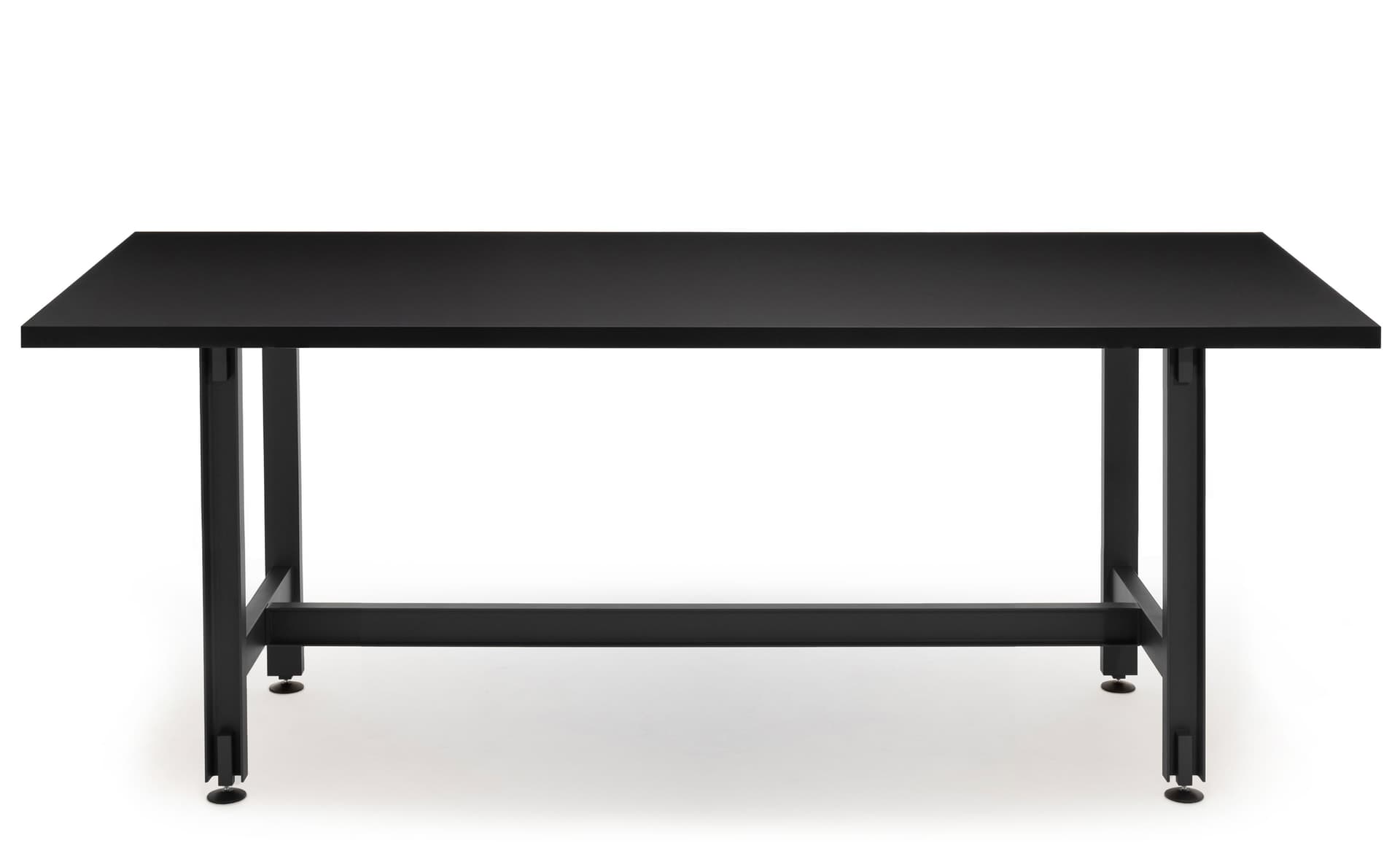 Beam Table / 94.5" length x 43.3" height - black Fenix laminate top / black base