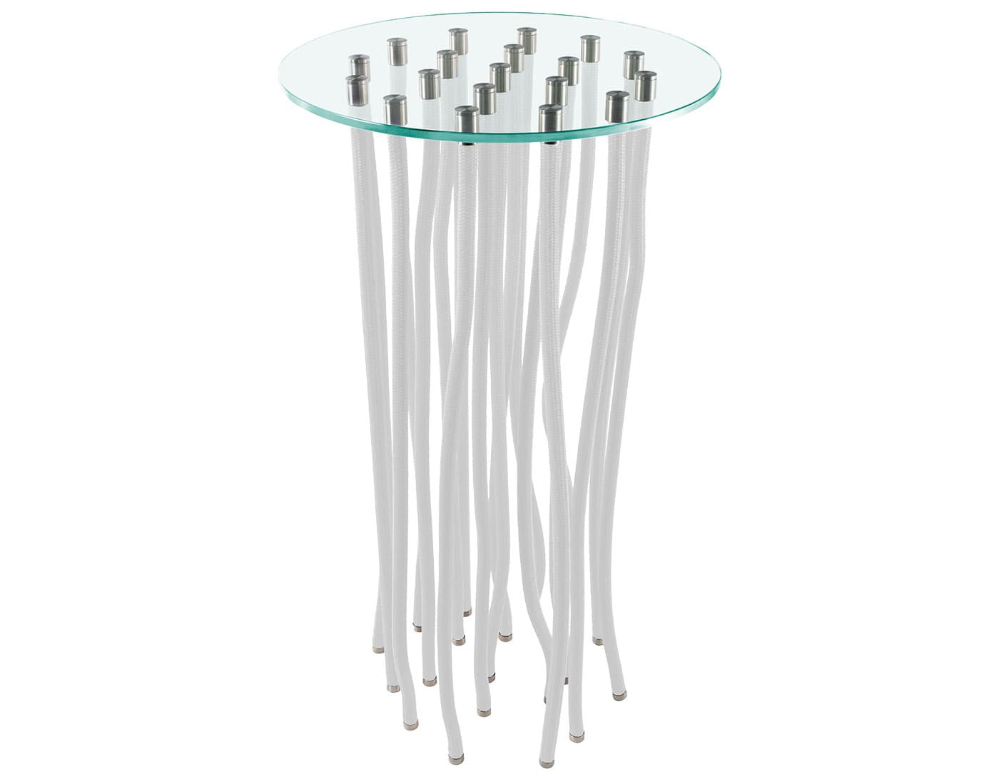 Org Table / console table height - 43.25" h / white rope
