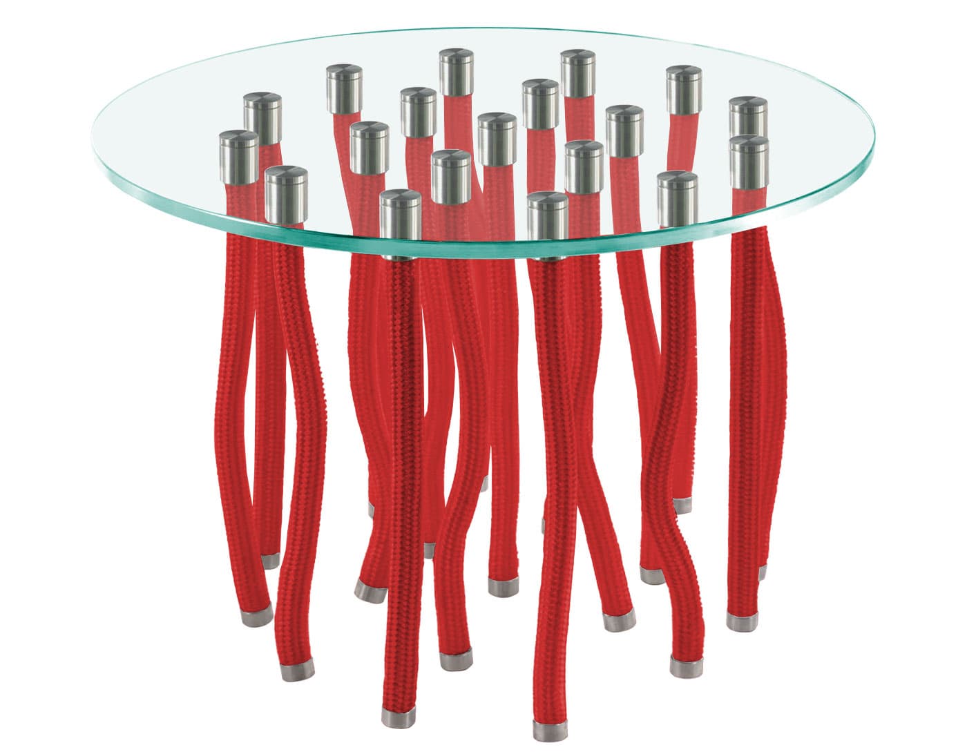 Org Table / side table height - 15.75" h / red rope