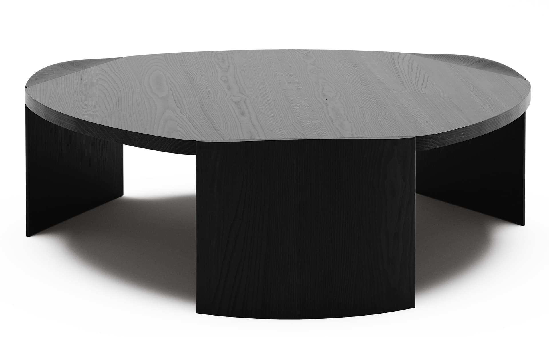 Pryn Coffee Table / large - blackened ash