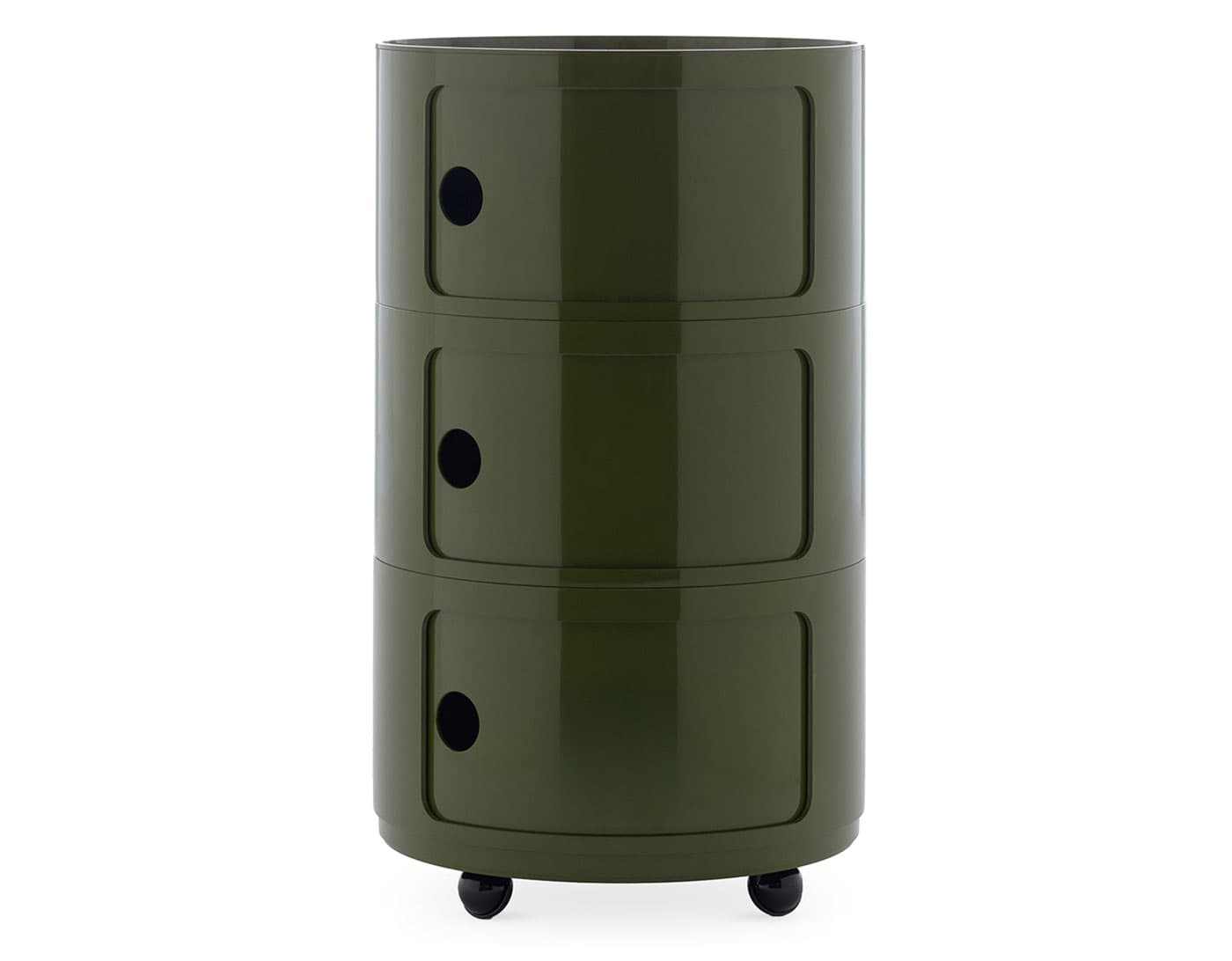 Componibili BIG / add set of 4 wheels / 3 door - green