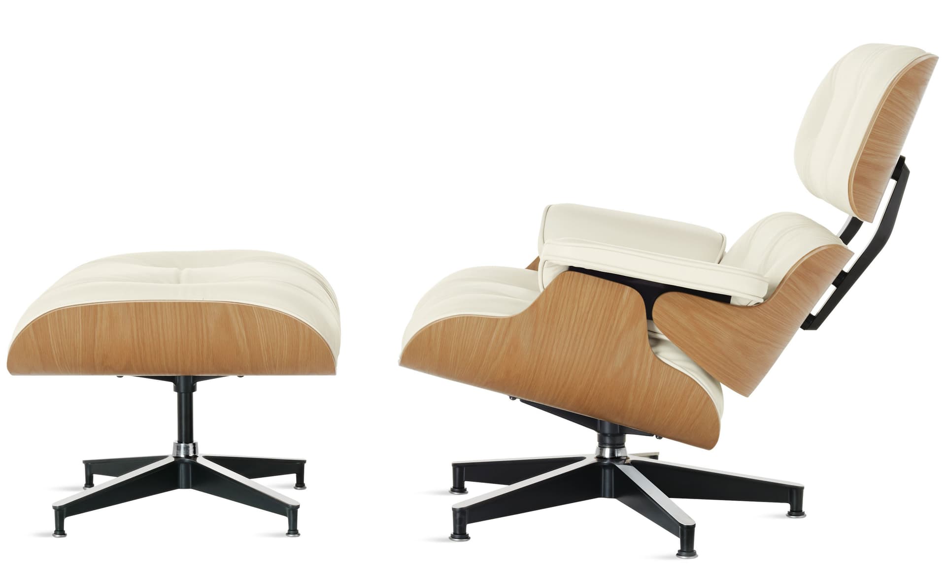 standard height / white oak / leather ivory 2101