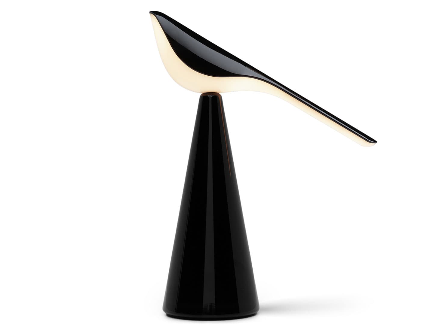 Tiki Table Lamp / high gloss black