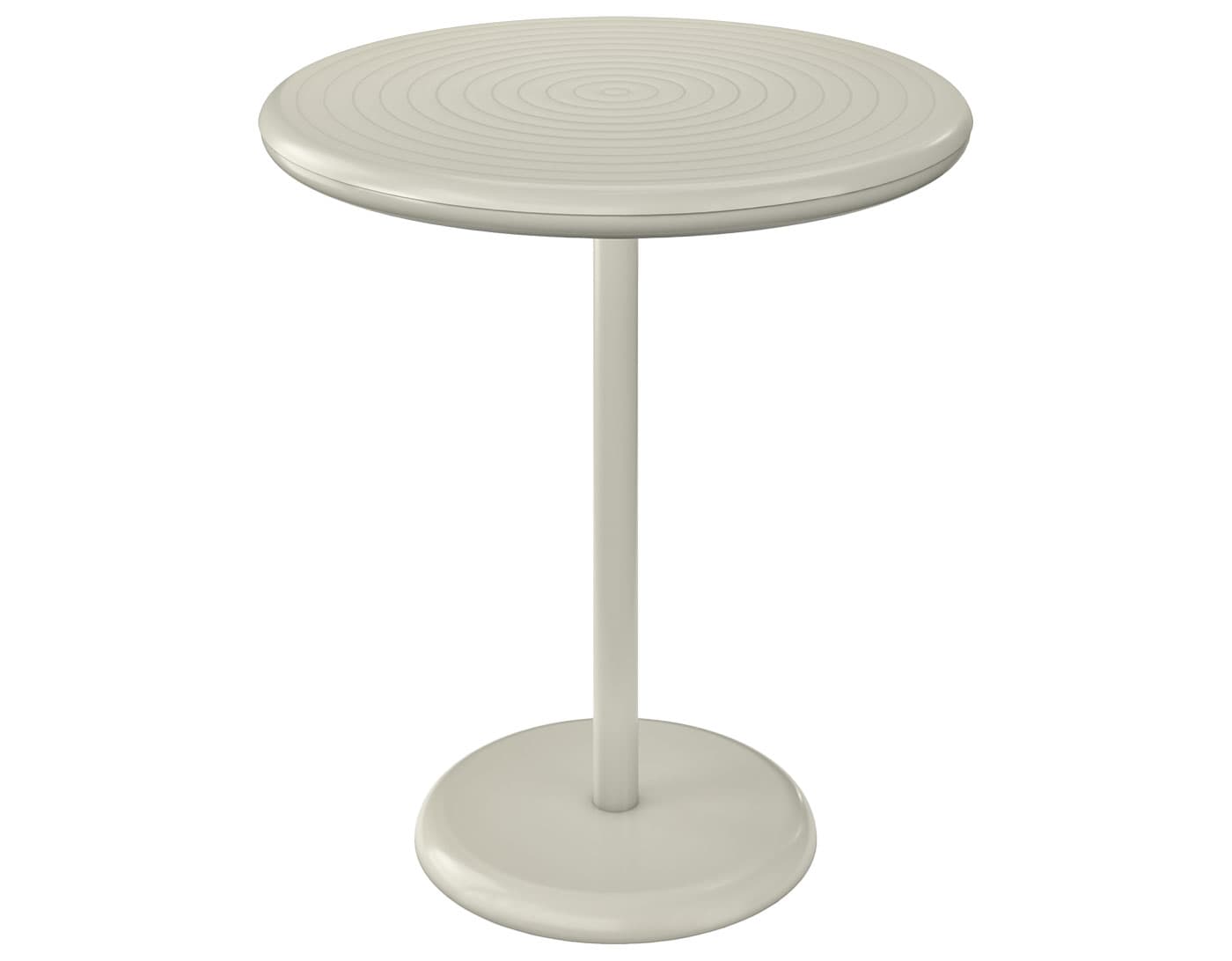 Groove Outdoor Table Round / putty