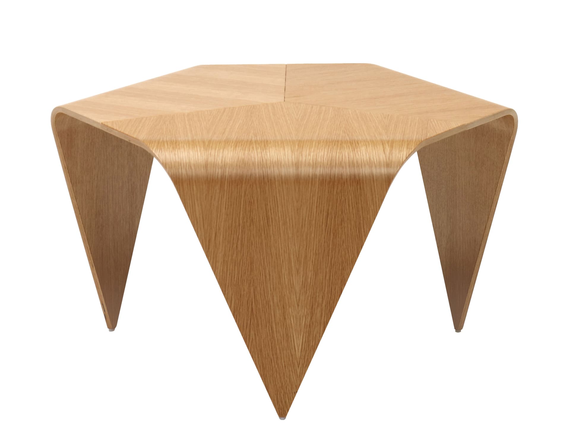 trienna coffee table / natural lacquered oak veneer