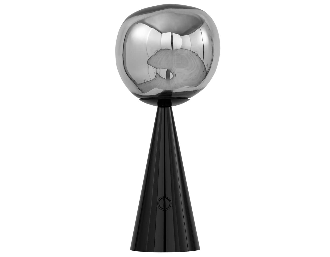 Melt Portable Table Lamp / silver / black