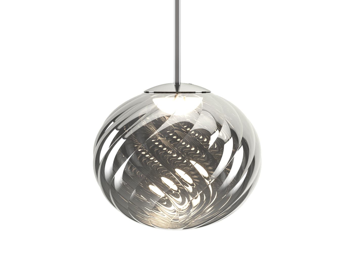 Whirl Pendant / 11.8" diameter - silver