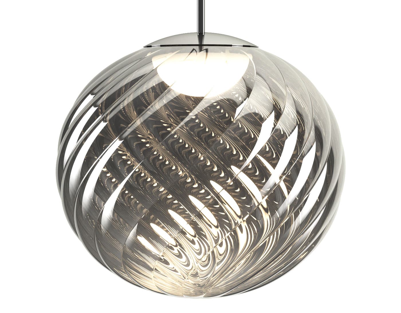 Whirl Pendant / 17.7" diameter - silver
