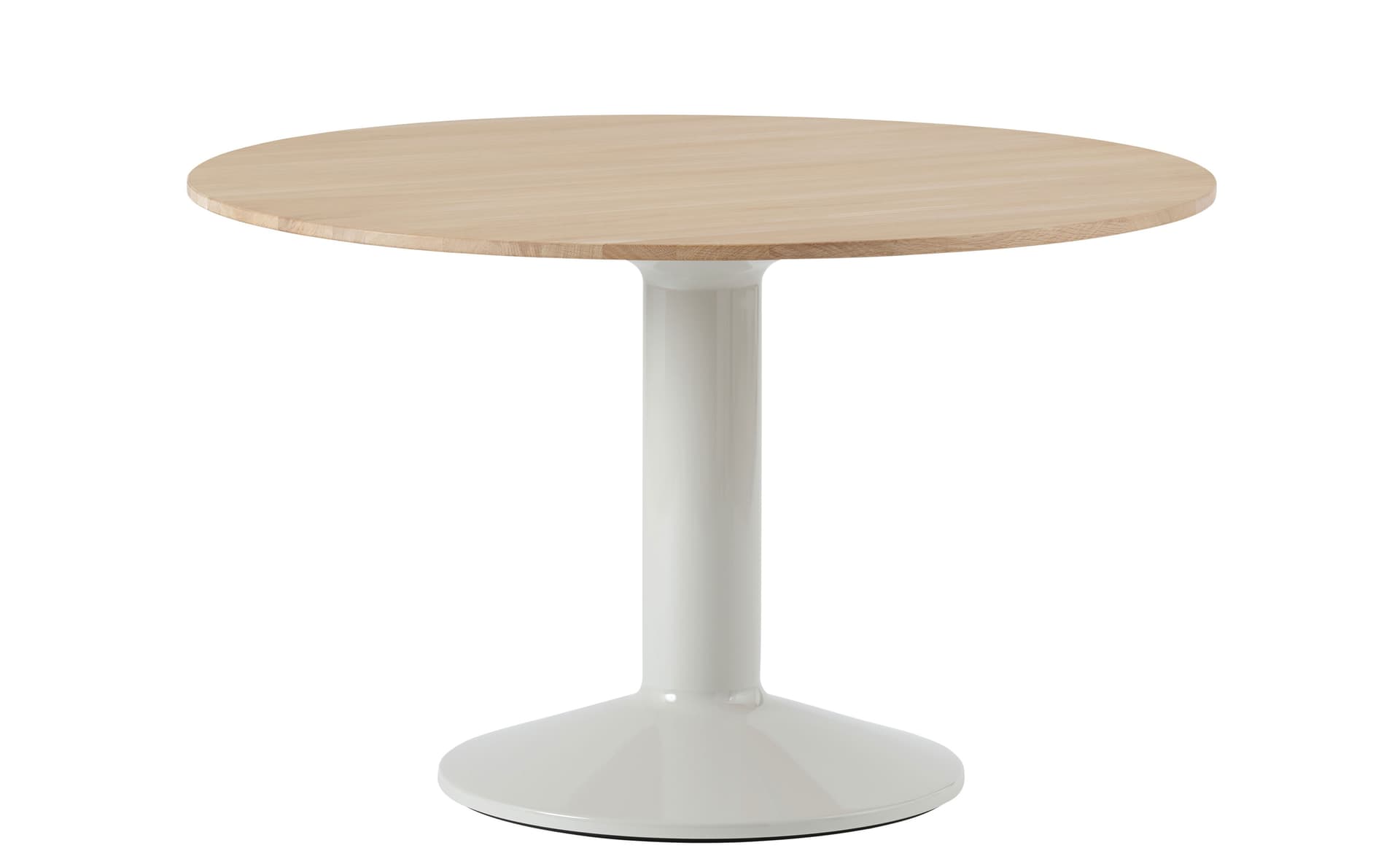 Midst Dining Table / 47.3" diameter - oiled oak top / grey base