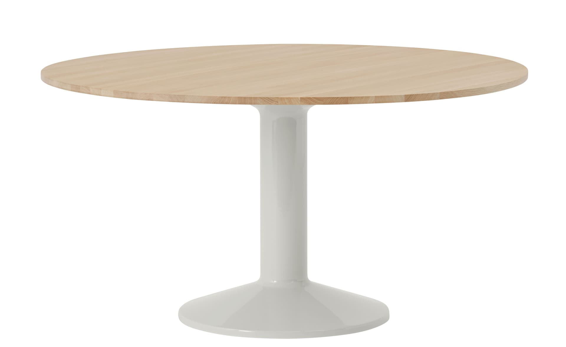Midst Dining Table / 55.1" diameter - oiled oak top / grey base