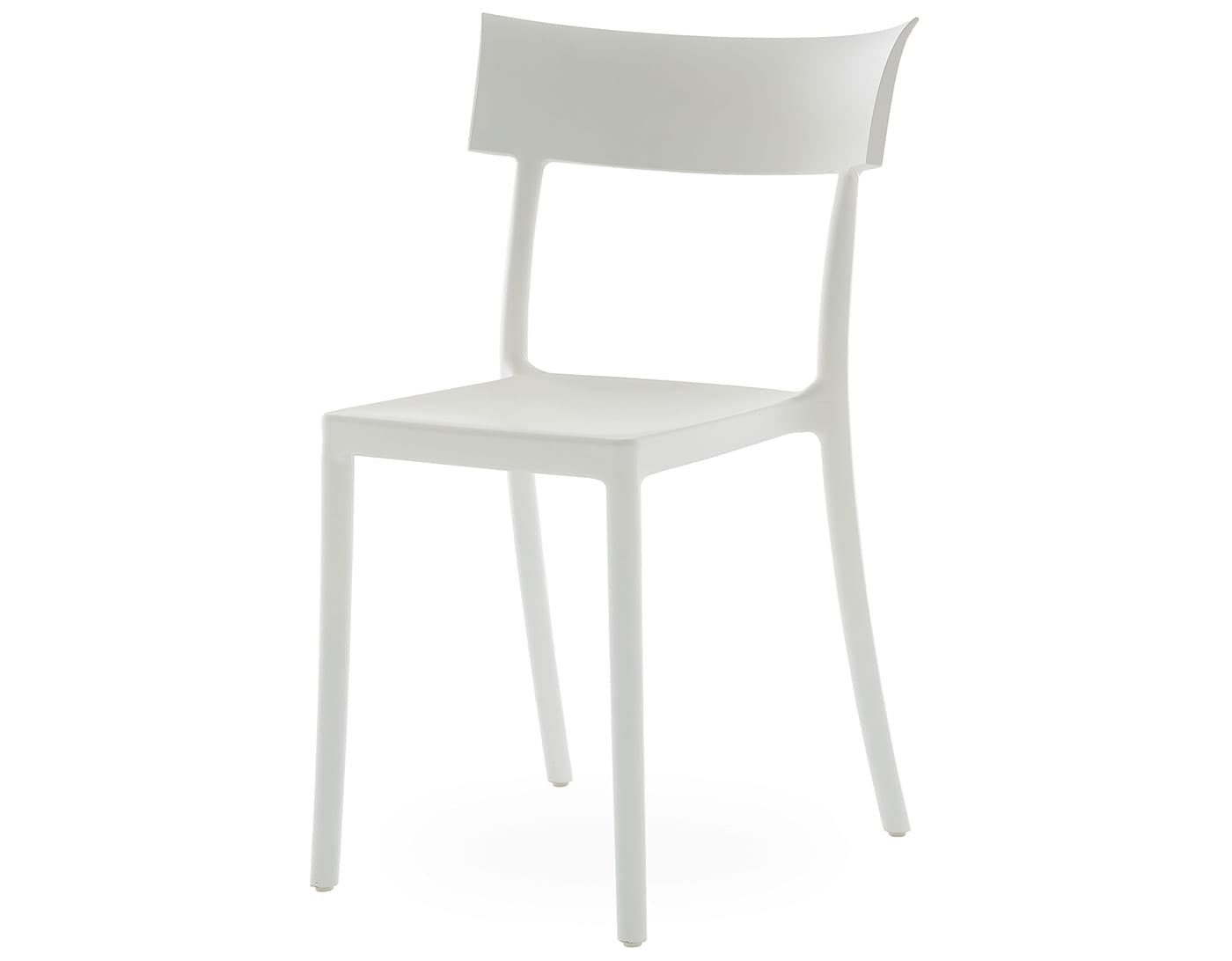 catwalk stacking chair 2 pack / 2 pack - matte white