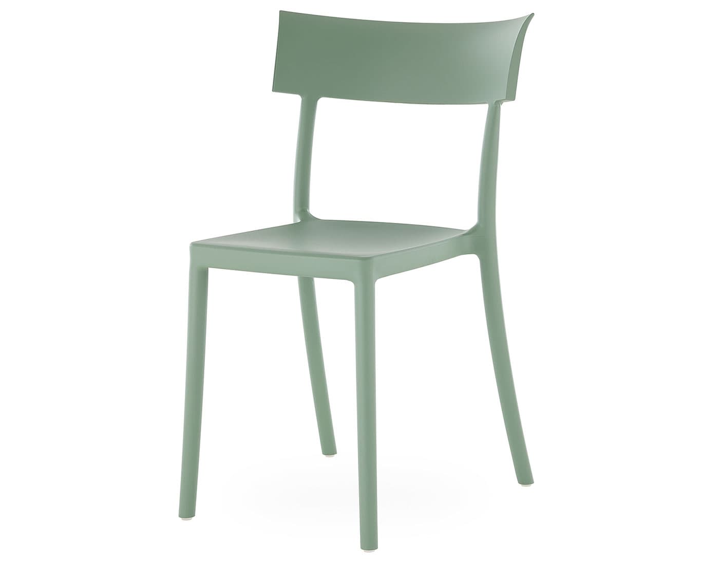 catwalk stacking chair 2 pack / 2 pack - matte sage green