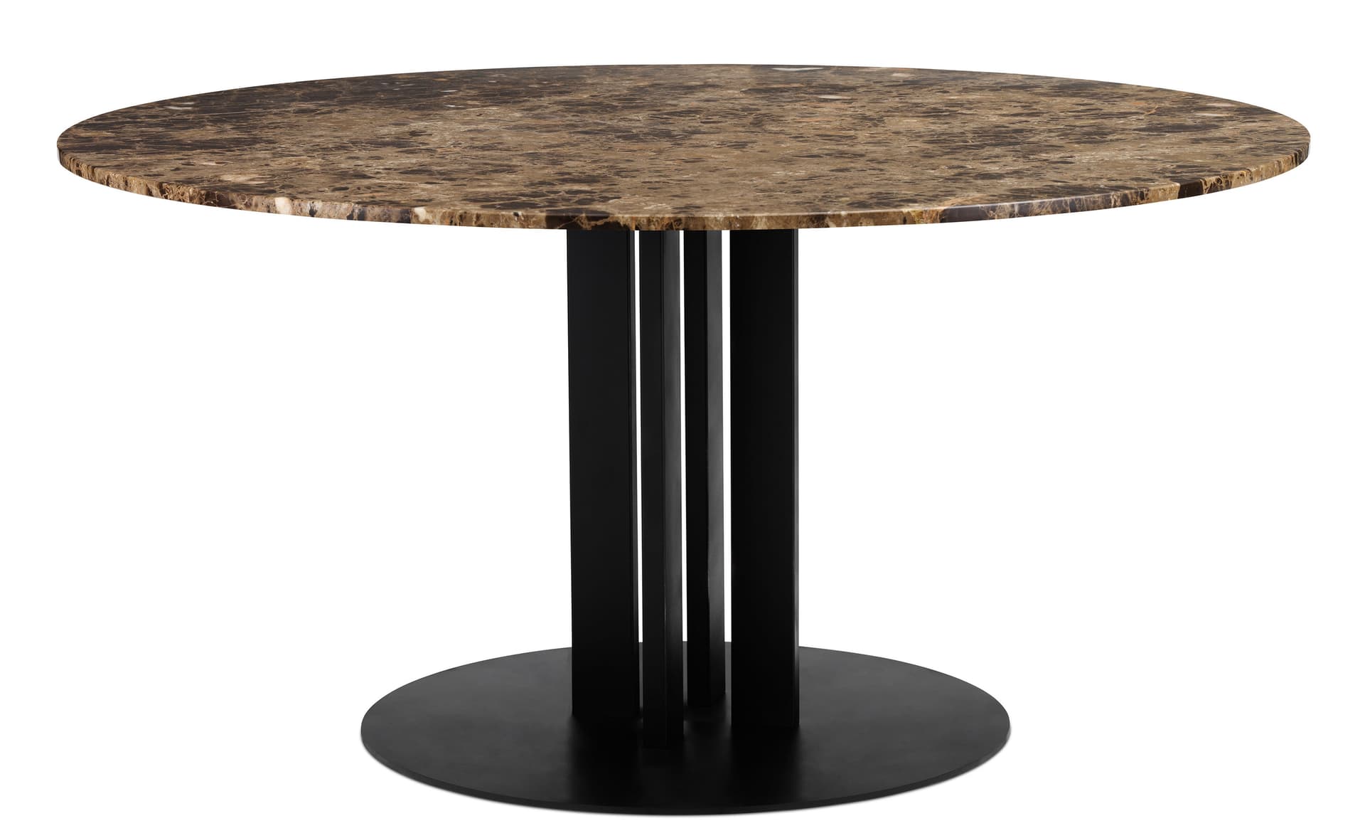 Scala Dining Table / round - 59.1" diameter, coffee marble top