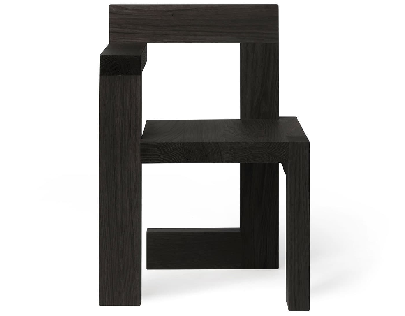 Steltman Chair / left arm (when facing) / oak - black