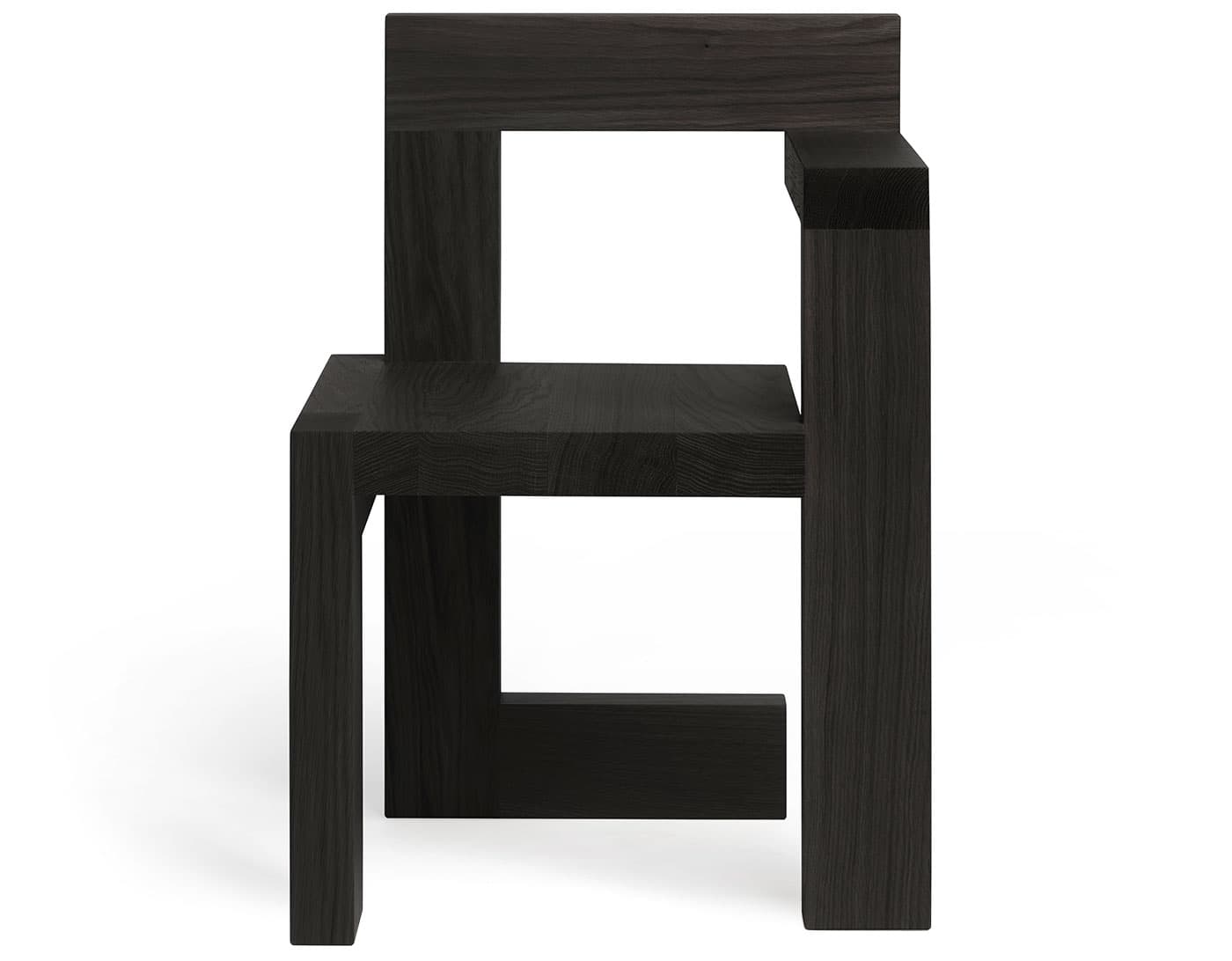 Steltman Chair / right arm (when facing) / oak - black