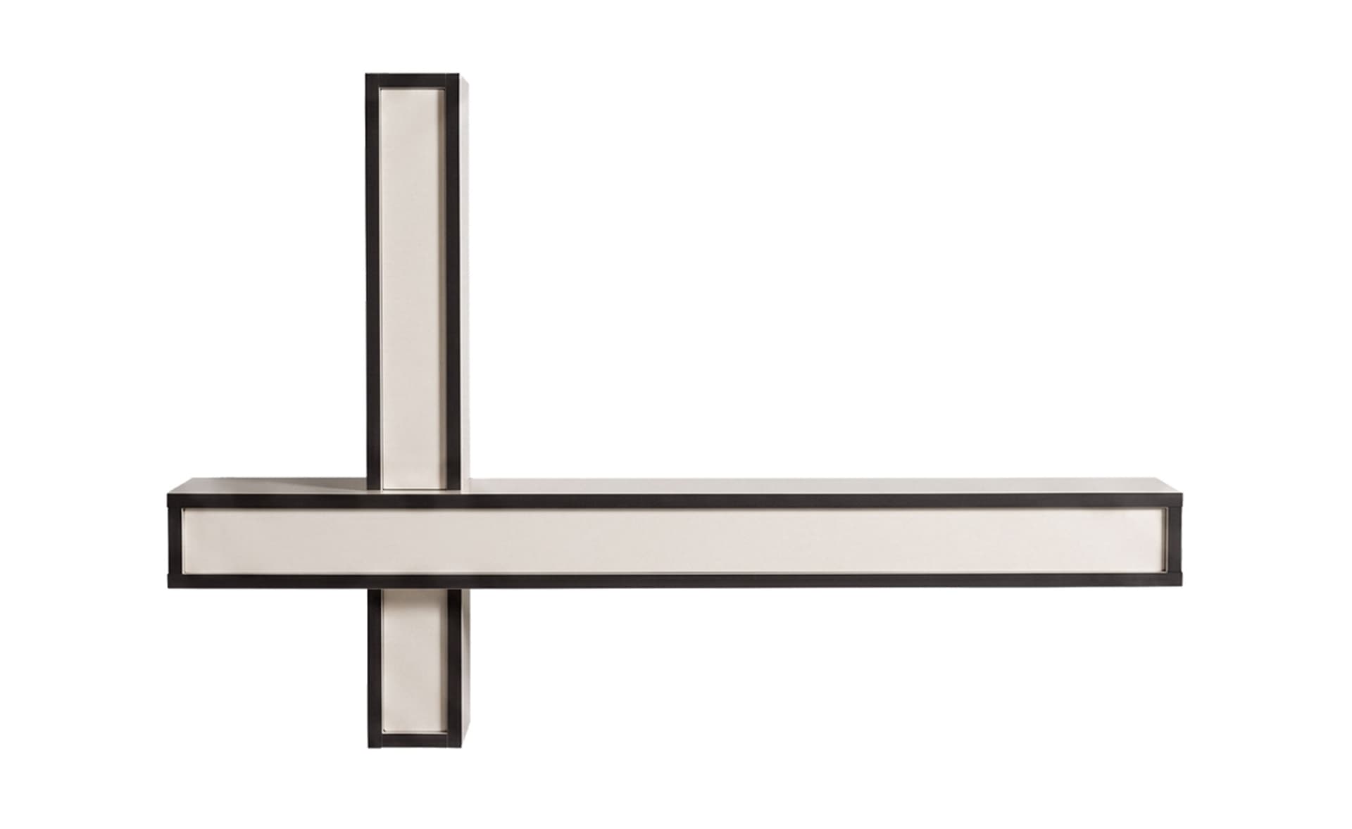 Lepid Wall Shelf / single shelf / ivory