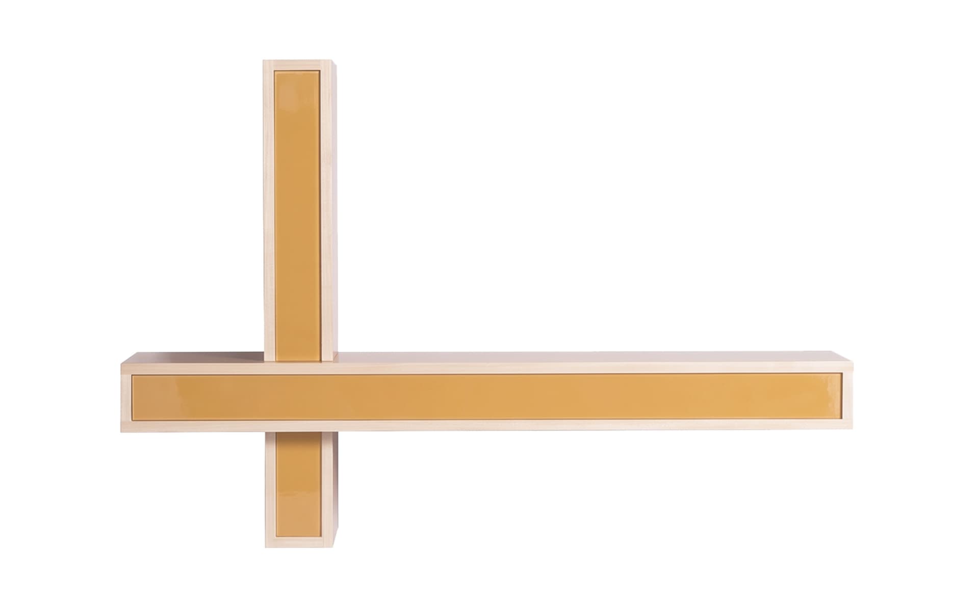 Lepid Wall Shelf / single shelf / mustard