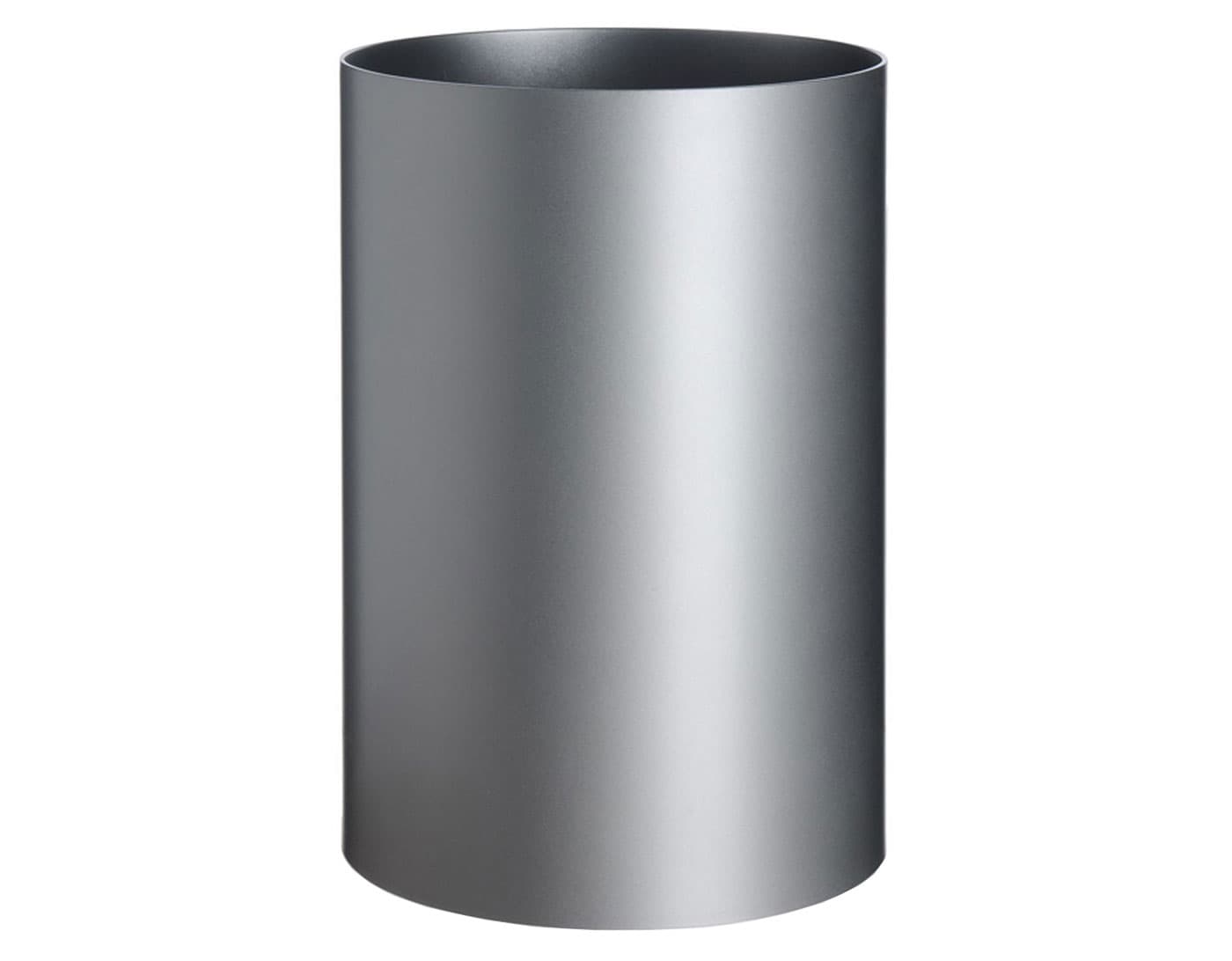 kartell waste basket / matte silver