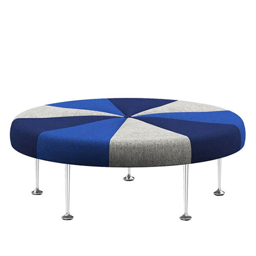 girard color wheel ottoman by Alexander Girard for Herman Miller