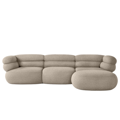 biboni sofa three seater with chaise by Johnston Marklee for Knoll