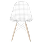 eames wire chair with dowel base by Eames for Herman Miller