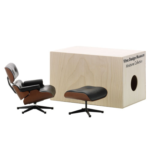 miniature eames lounge & ottoman by Eames for Vitra.